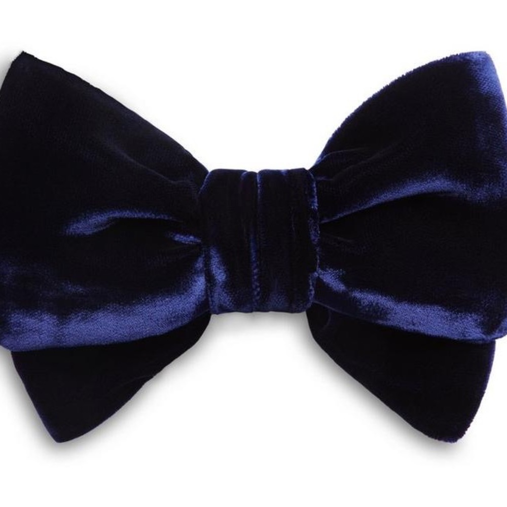 ::: nwot :::  FORD_Pre-Tied Velvet Bow Tie (one size)